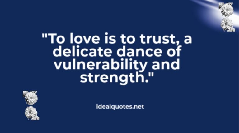 Love is to trust